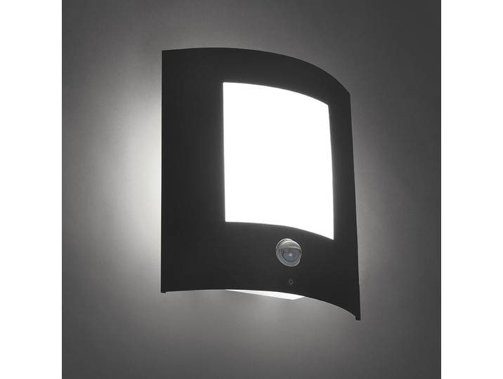 Applique murale extérieure anthracite avec détecteur de mouvement