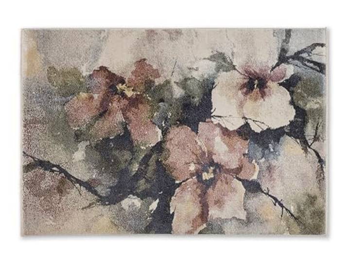 Astra Hochwertiger Teppich Orvieto Wohnzimmer, Schlafzimmer - Kurzflorteppich weich - Elegantes Flachgewebe - vielfältige Designs - Teppich Rose 133x190cm