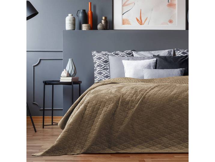 Couvre-lit Aila II 220 x 240cm Beige/Cappuccino Tissu