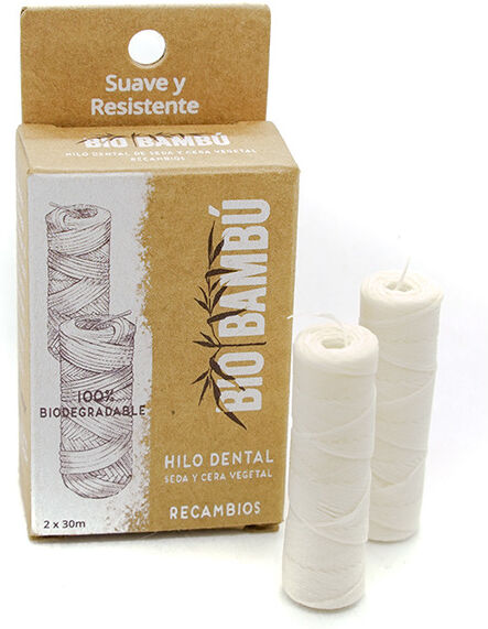 Biobambú Spare Natural Silk Dental Floss 2 x 30 mts