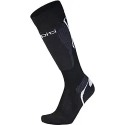 WAPITI Ski W10 Merino Kaschmir Seide - Skisocken, Größe 36-38 in Schwarz Schwarz