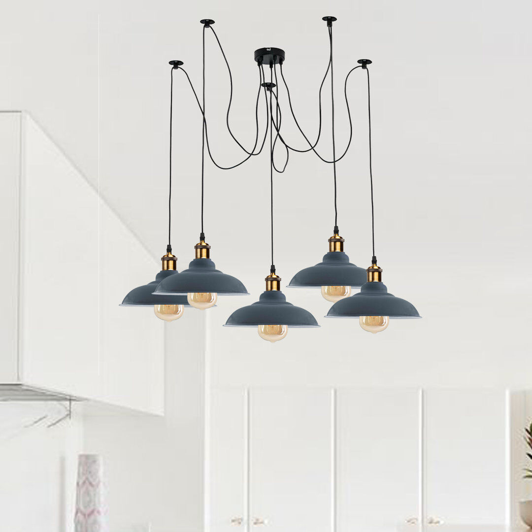 Longshore Tides London 5 - Light Pendant Grey 213.5cm H X 32cm W X 32cm D