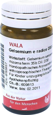 WALA Heilmittel GmbH GELSEMIUM E radice D 30 Globuli 20 g 08785957