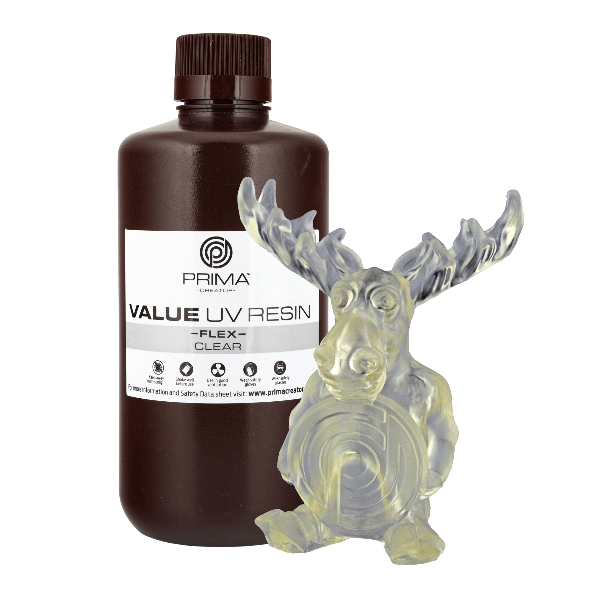 PrimaCreator Value Flex UV Resin - 1 kg - Clear PV-RF-B405-1000-CL