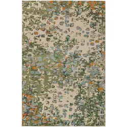 benuta Nest Kurzflor Teppich Casa Multicolor 160x230 cm - Bunter Teppich für Wohnzimmer