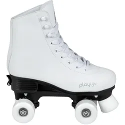 Playlife, Rollschuhe, Classic White Side-by-Side str. 35-38 (35, 36, 37), Weiss