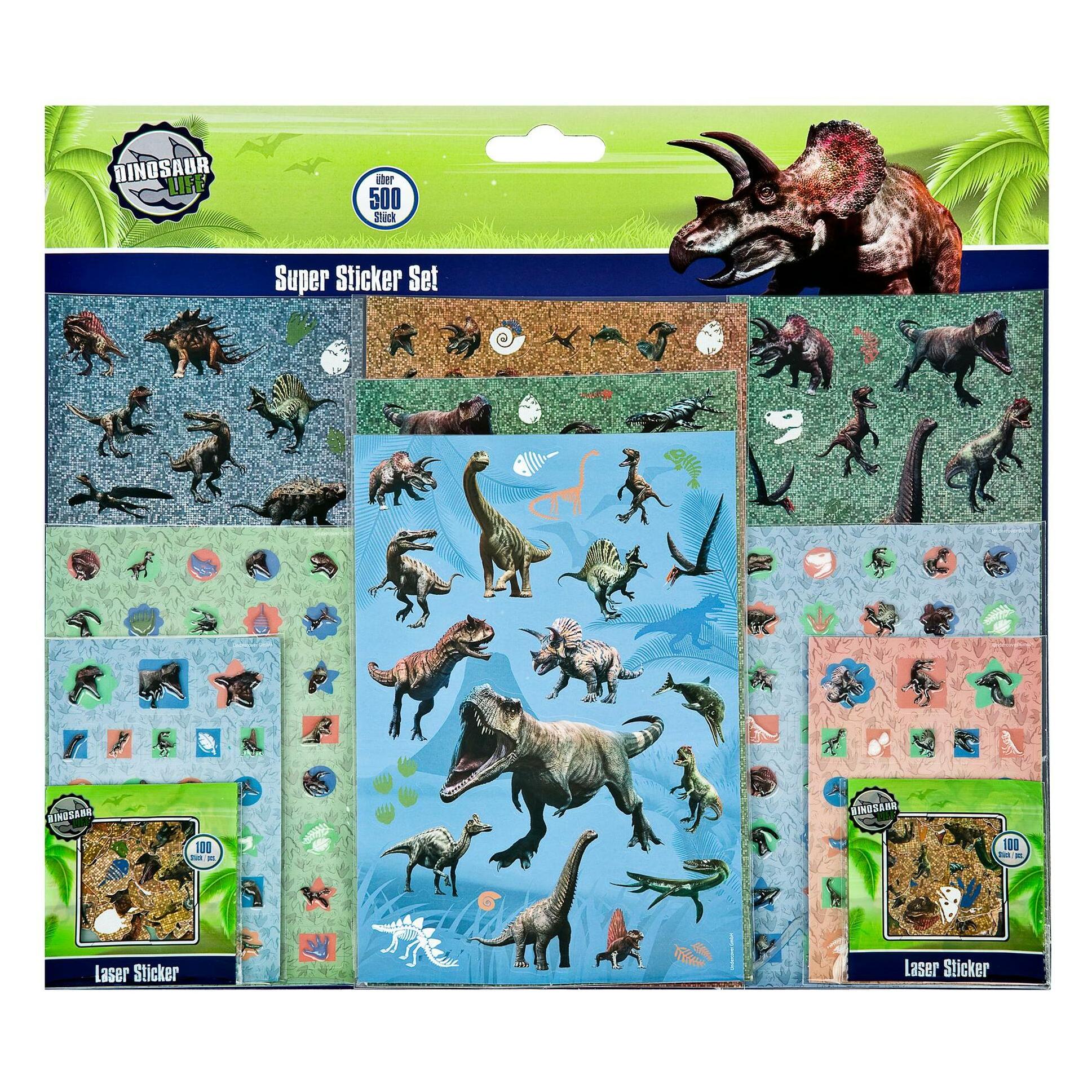 Stickerset Dinosaurus 500 (500 Sticker) (DIBA0034)