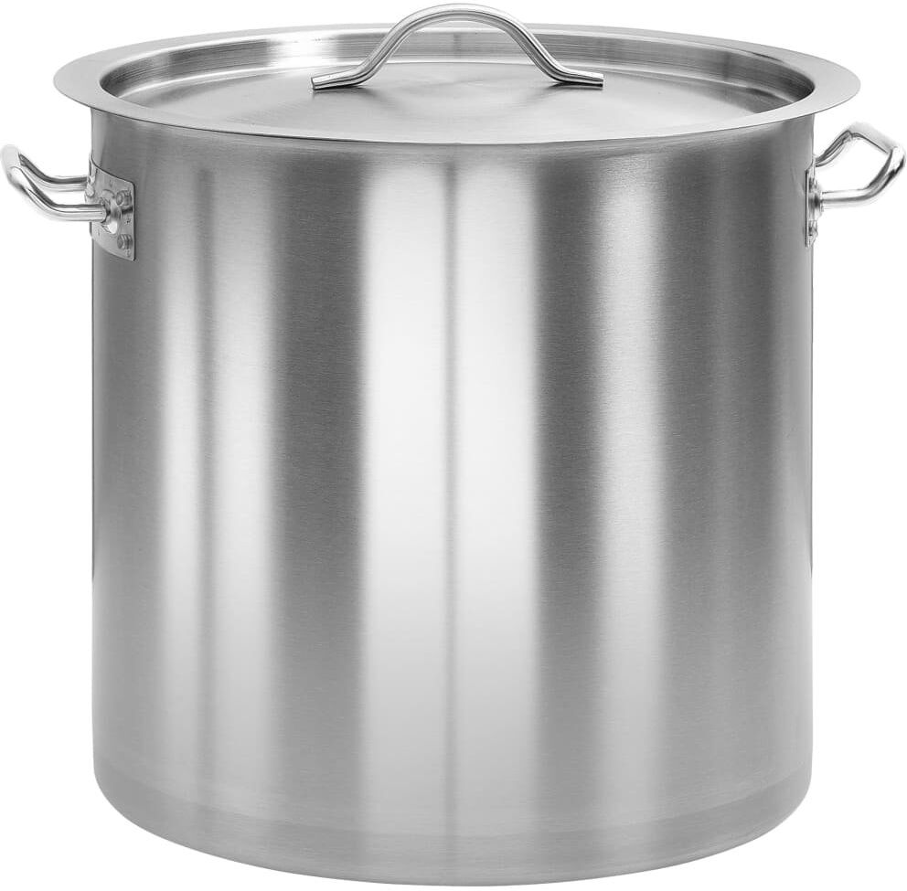 Symple Stuff Cloyd Stock Pot 44 L 45x28 cm Stainless Steel Silver 36cm H x 36cm W