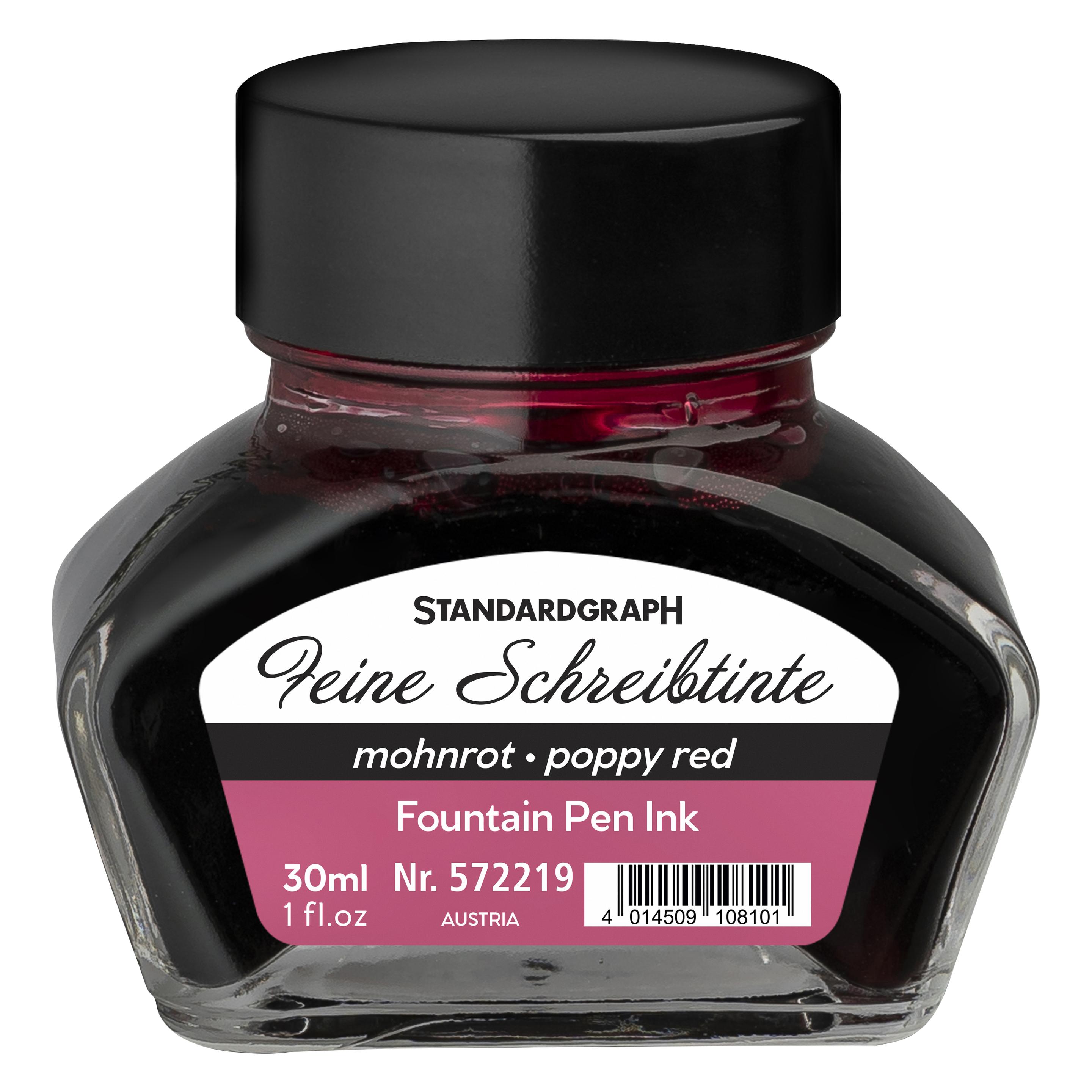 Standardgraph Tinte 30 ml Mohnrot (572219-SG)