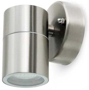 V-Tac Portalampada Da Muro Wall Light Acciaio Inossidabile Ip44 1xgu10 Mod Vt-7621