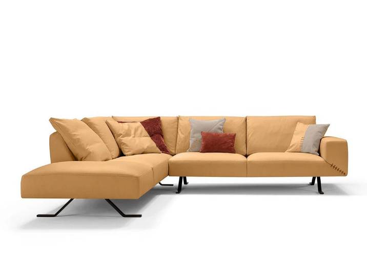 moebeloutlet.de Ecksofa Ecksofa Moebel Outlet.de – Echtleder, Made in Italy mit Garantie