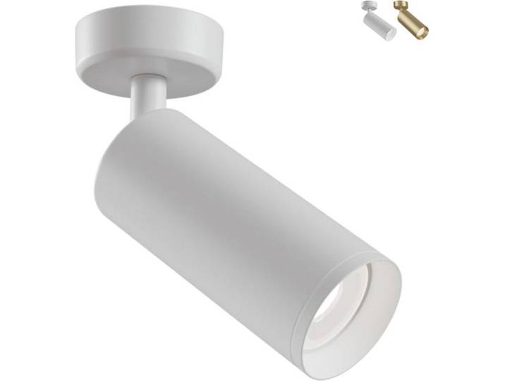 Focus Plafonnier Spot blanc orientable et inclinable Aluminium GU10