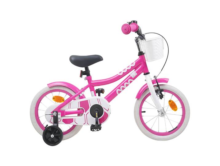 vidaXL Kinderfahrrad 14 Zoll für 3-5 Jahre alt Rosa