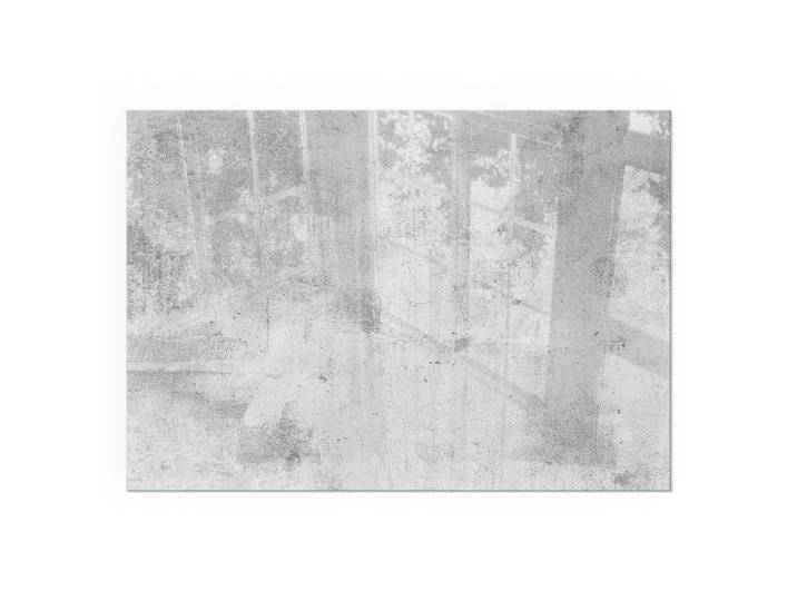 Tulup Kaminbodenplatte 100x70 cm - Rohbetonstruktur, Grau, Glas, Rechteckig, 100x70x0.4 cm, Elektrogeräte, Heizgeräte, Elektrokamine