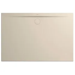 Kaldewei Superplan Zero Rechteck-Duschwanne 100x150 cm 359047982661 Secure Plus,  Wannenträger extraflach, warm beige, Stahl-Email