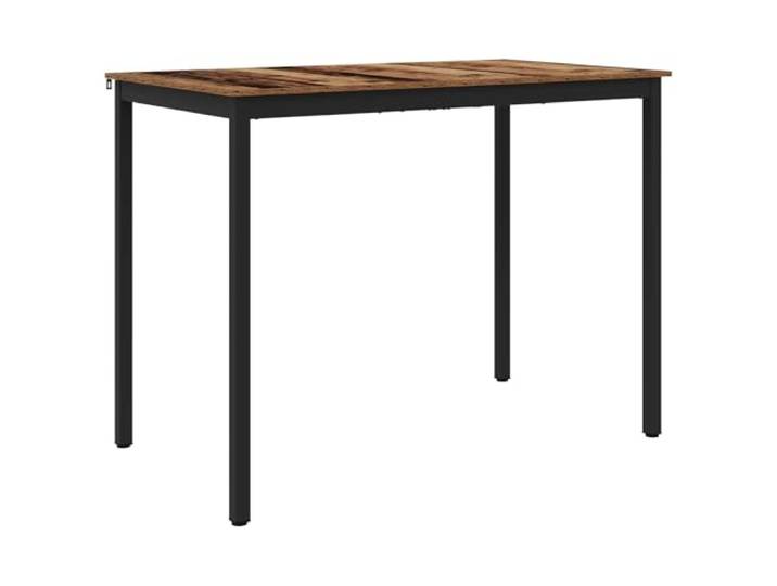 Esstisch Holzwerkstoff Rechtwinklig Mit Metallbeinen Für Küche und Esszimmer, modernes Design, stabile Metallbeine, robuster Rahmen, einfache Montage