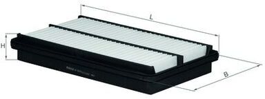 Mahle Luftfilter Lx1075 Filtereinsatz 42mm Für Honda