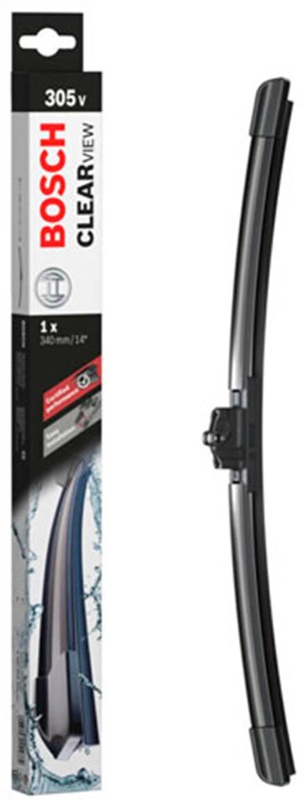 Escovas de para-brisas Bosch clearview 305v