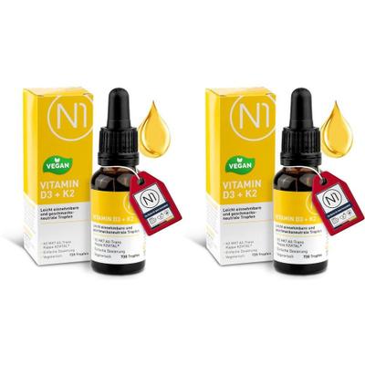 N1 Vitamin D3+K2 Tropfen 2x 2x20 ml