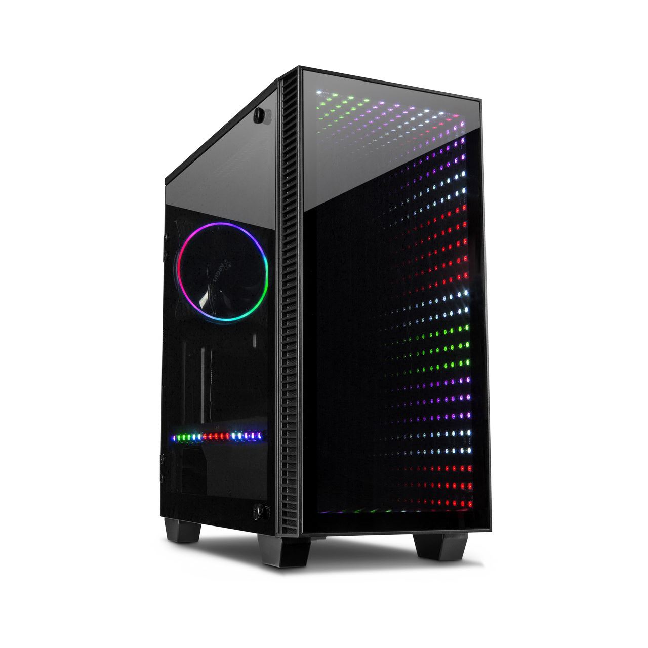 Inter-Tech X-608 Infinity Mini Tower ohne Netzteil schwarz