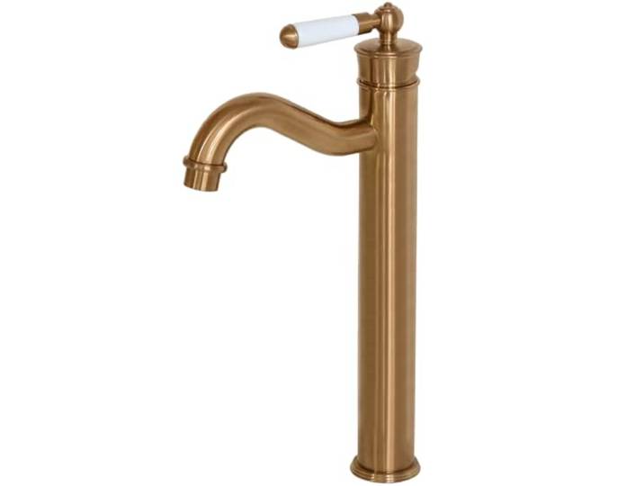 Essebagno Leeds mitigeur lavabo rétro haut cuivre brossé