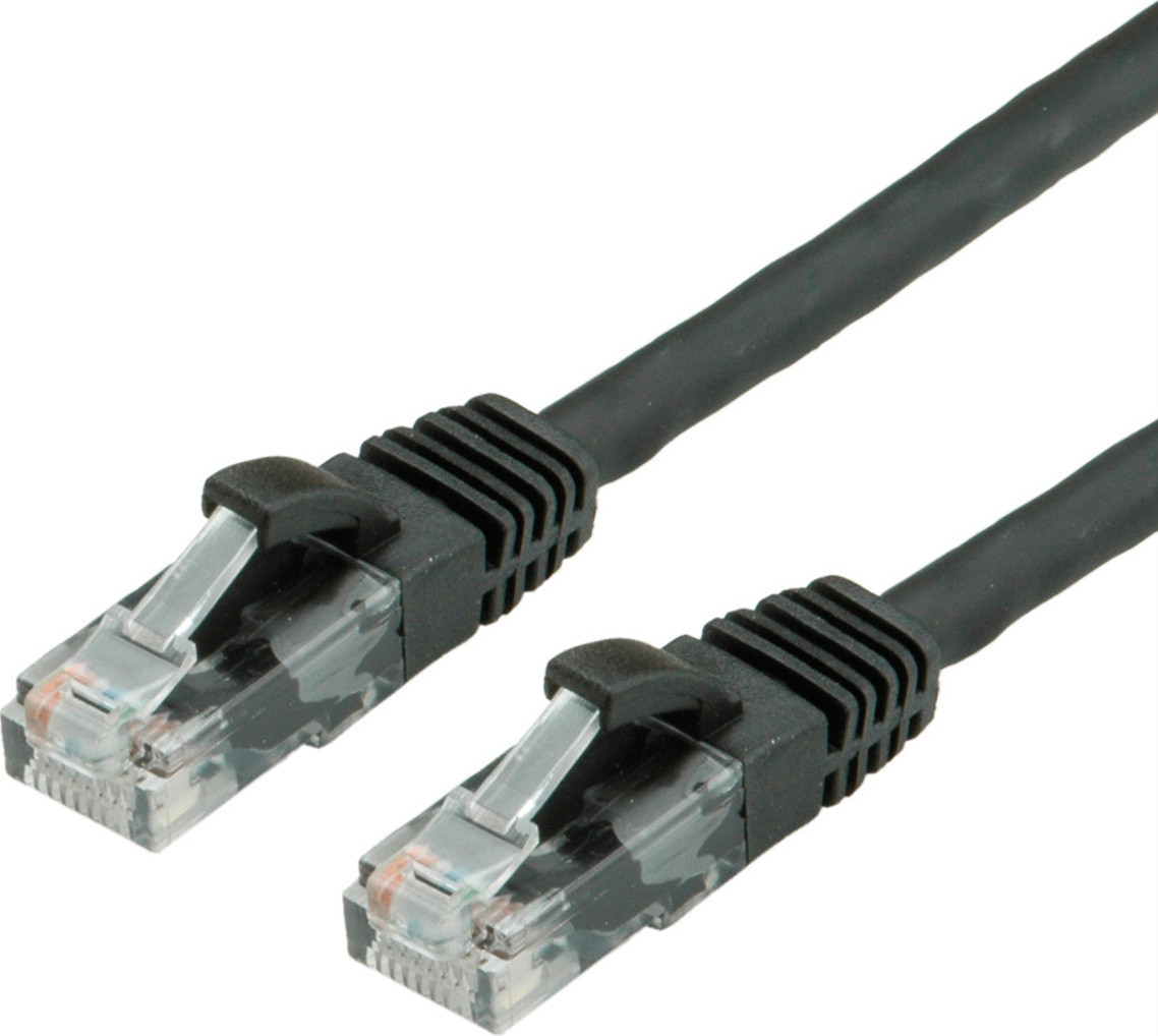 VALUE Patchkabel Cat.6A UTP zwart 10 meter