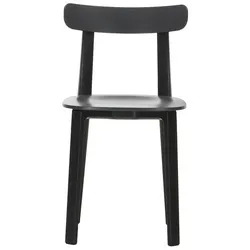 Vitra Stuhl All Plastic Chair graphitgrau, Designer Jasper Morrison, 42.5x76x46 cm
