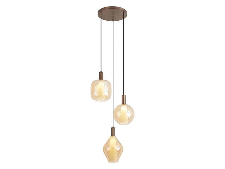 Qazqa Suspension Design Bronze Foncé 3 Lumières - Ard
