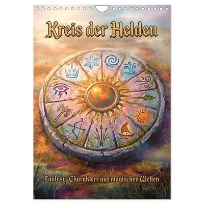 Kreis der Helden – Fantasy-Charaktere aus magischen Welten (Wandkalender 2027 DIN A4 hoch), CALVENDO Monatskalender