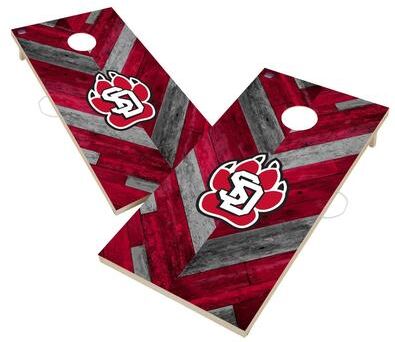 Skip's Garage South Dakota Coyotes Cornhole Board Set