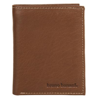 Geldbörse BRUNO BANANI "BRUNO BANANI Herren echt Leder", Damen, braun, Leder, leicht glänzend, unifarben, Kleinlederwaren, echt Leder