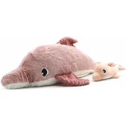 Les Déglingos Tofou die Delfin-Mama mit Baby (20 cm)