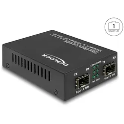 DELOCK Medienkonverter 1000Base-X SFP -> SFP Bu/Bu