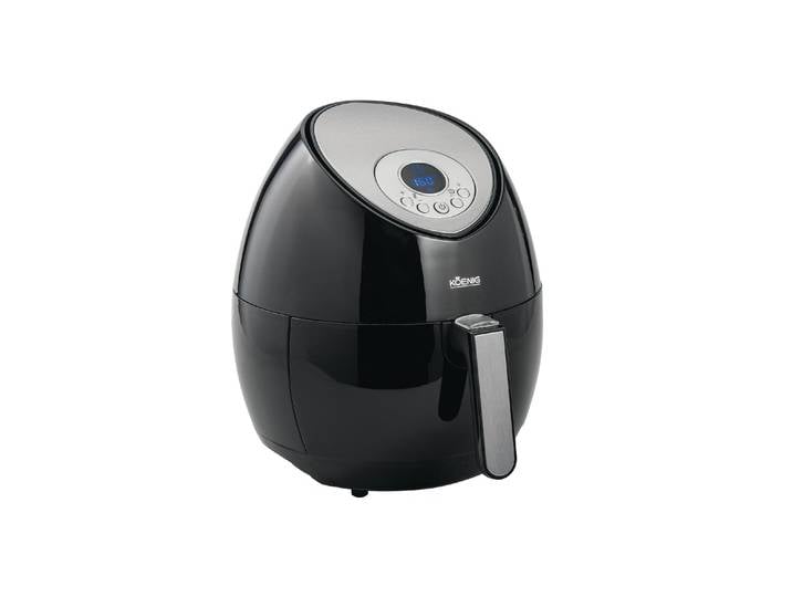KOENIG Heissluftfritteuse Quick Pure 3 1 kg , silber (schwarz, silberfarben), Fritteusen, Heissluftfritteuse