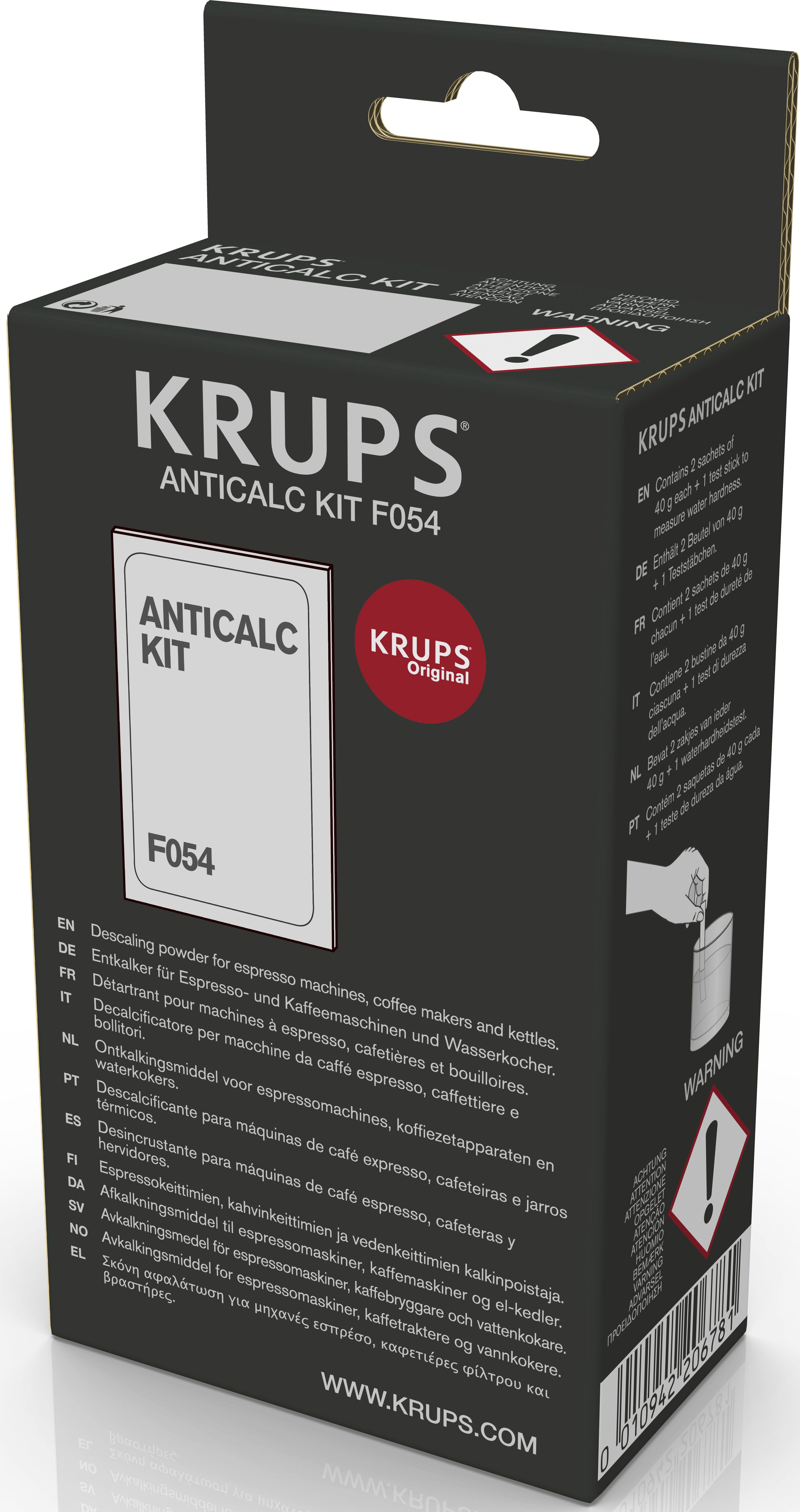 Krups Entkalker "F05400", schwarz, 2 Stk., Reinigungsmittel, Entkalker schwarz 2 Stk.