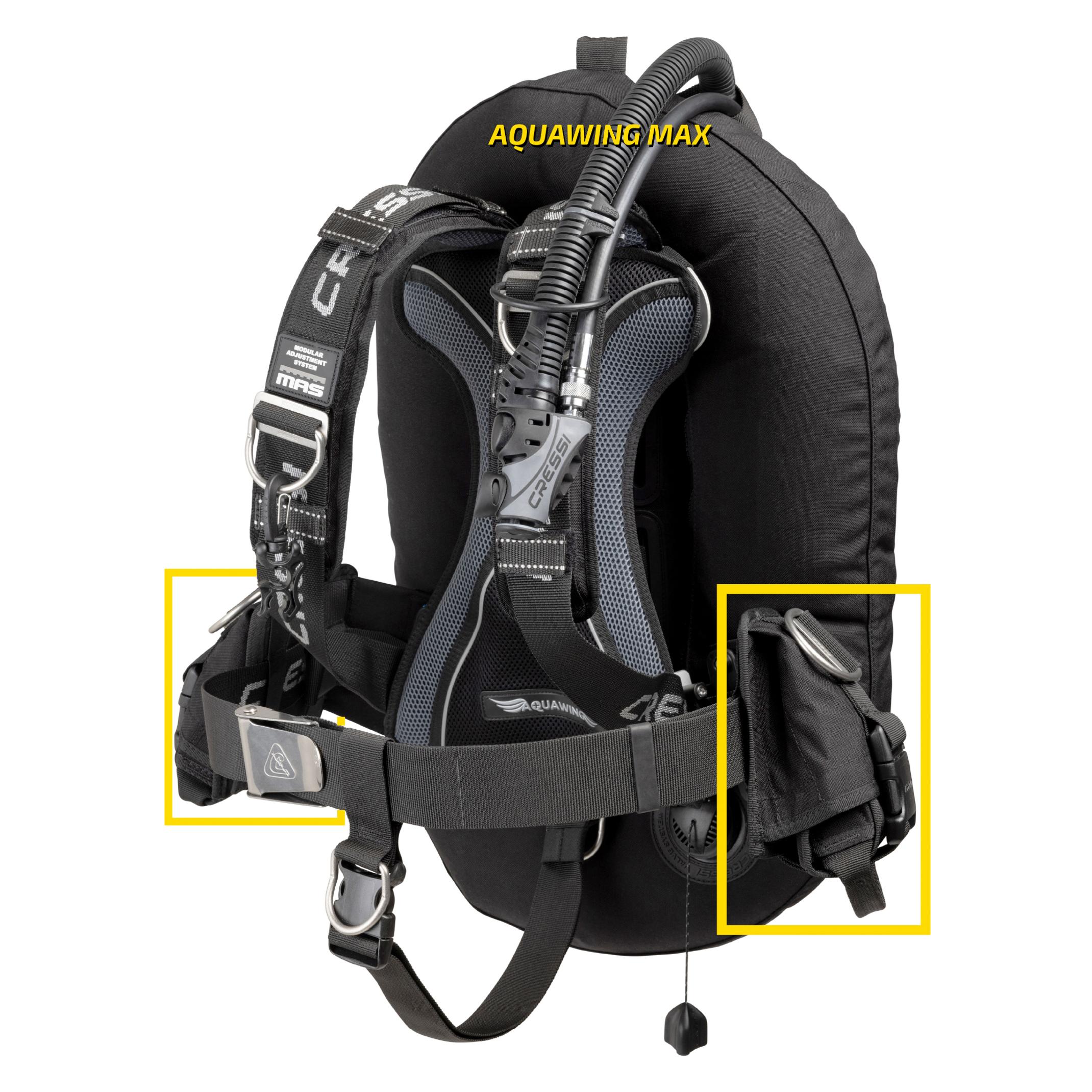 Cressi Aquawing Modular Weight Pocket System Kit (IZ790200)