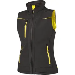 Damen Softshellweste "UNIVERSE LADY" black - L (DE size: M) - schwarz