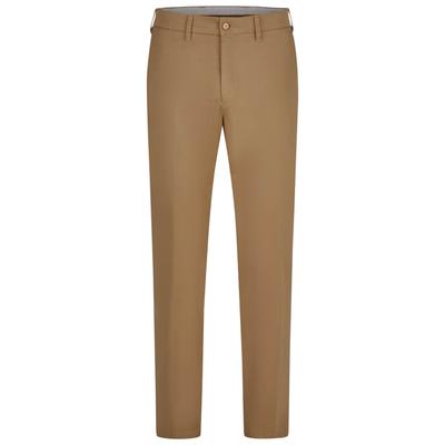 Chinohose BRÜHL "Lisburn", Herren, Gr. 48, EURO-Größen, braun (camelfarben), 98% Baumwolle, 2% Elasthan, unifarben, lang, Hosen Chinohose, mit Gürtelschlaufen am Bund