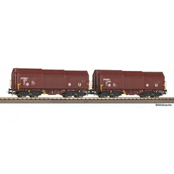 PIKO 28337 H0 2er-Set Teleskophaubenwagen DB AG Epoche V