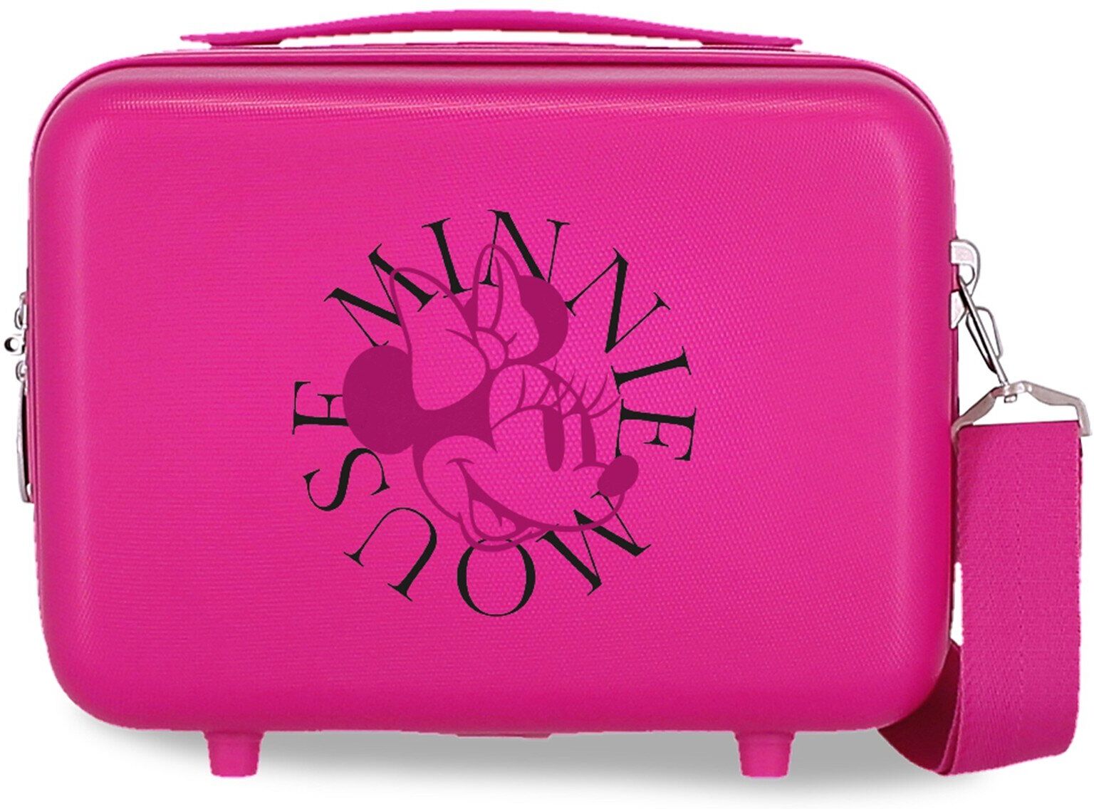 Disney Neceser abs minnie line adaptable con capacidad de 9l en fucsia. Rosa