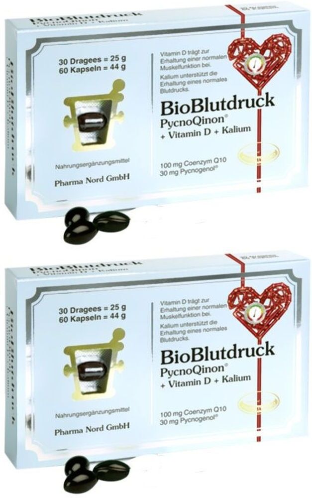 BIO Blutdruck Dragees+Kapseln Pharma Nord Kombip. 2x 2x1 St Kombipackung