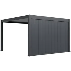Weide Sichtschutzwand 4 M Pergola Seitenwand Verstellbare Lamellen Anthrazit4 Meter Anthrazit
