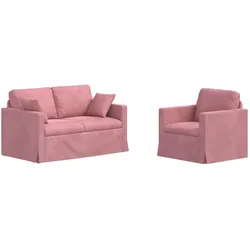 vidaXL, Sofa + Bettsofa, Mamelos (1-Sitzer +2-Sitzer (120 cm))