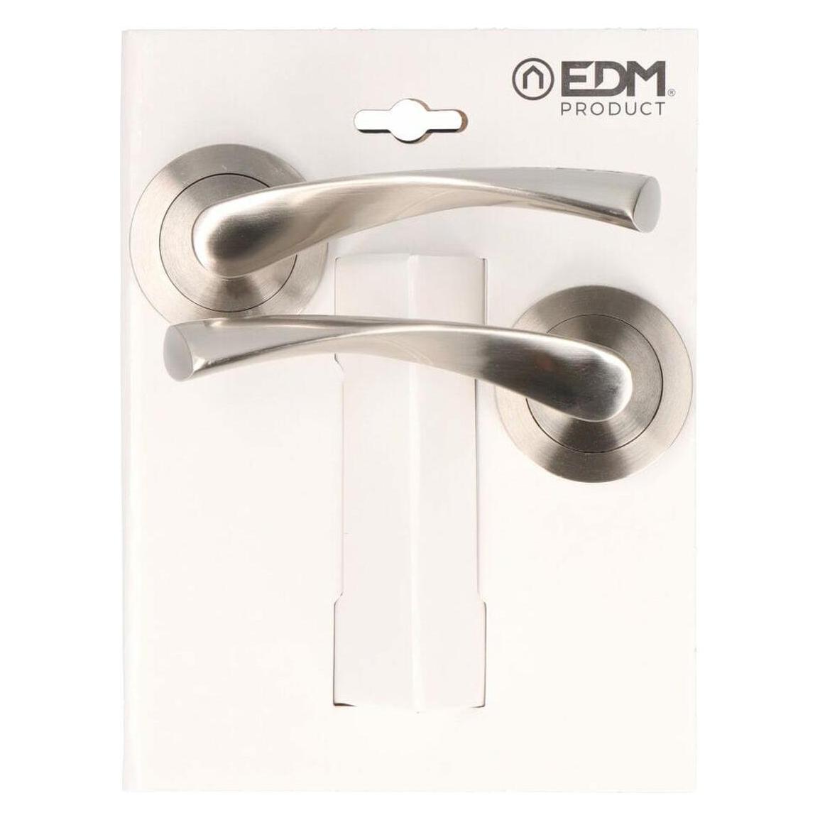 EDM Product Griffe-Set 86032 707 Aluminium Ø 6,5 X 12 Cm (Türgarnitur, Türgriff) (56487979)