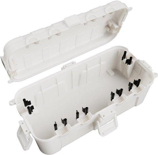 Benza Ibenzoa Waterdichte Kabeldoos IP54 met 6 kabeluitgangen, B/D/H: 29 x 13,2 x 10 cm