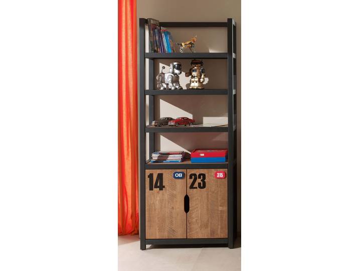Kinderregal VIPACK Alex , beige (industrie), Holzwerkstoff, Regale, Kinderregal, Standregal aus teilmassiver Kiefer und MDF