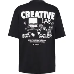Another Cotton Lab Creative Lab T-Shirt | Gr. L | schwarz - schwarz