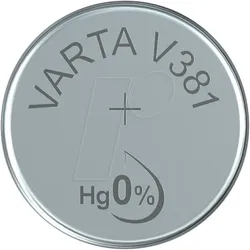 VAR 381 - Silberoxid-Knopfzelle, V 381, 45 mAh, 11,6 x 2,1 mm