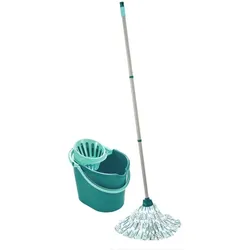 Leifheit Mop-Set Classic - Eimer, Abzieher und Mop-Set - 56796