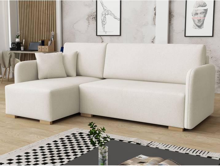 MIRJAN24 Ecksofa Como L, Polsterecke, L-Form Sofa, Polstergarnitur, Eckcouch vom Hersteller (Farbe: Velo 621)